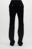 Black velvet straight leg tailoring pants sold by Renaisa