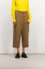 Cropped virgin wool boyfriend pants sold by Renaisa