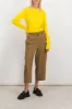 Cropped virgin wool boyfriend pants sold by Renaisa