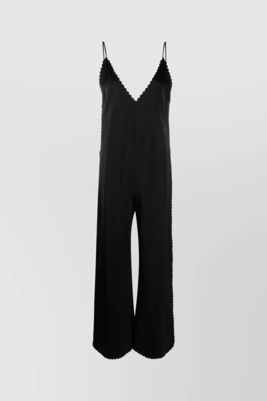 V-neck sleeveless jumpsuit sold by Renaisa