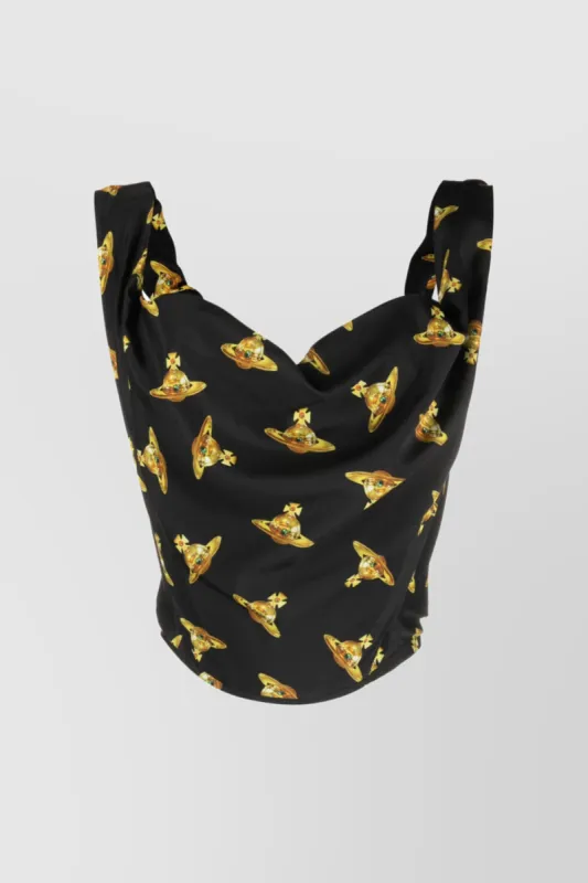 Corset top with Orb print sold by Renaisa