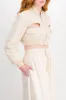 Cut-out cropped bomber jacket sold by Renaisa