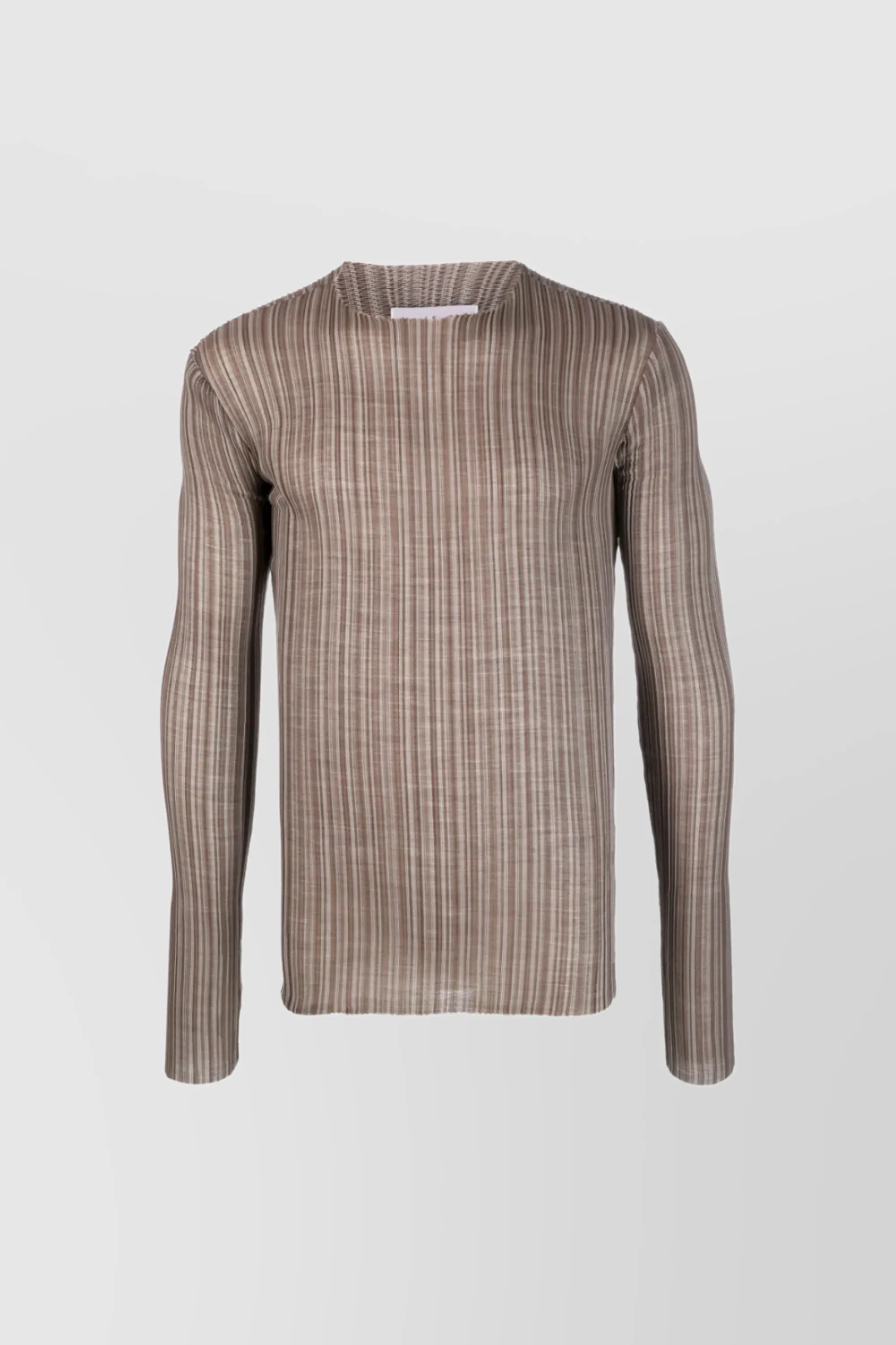 Brown long sleeve shirt sold by Renaisa product image thumbnail 2