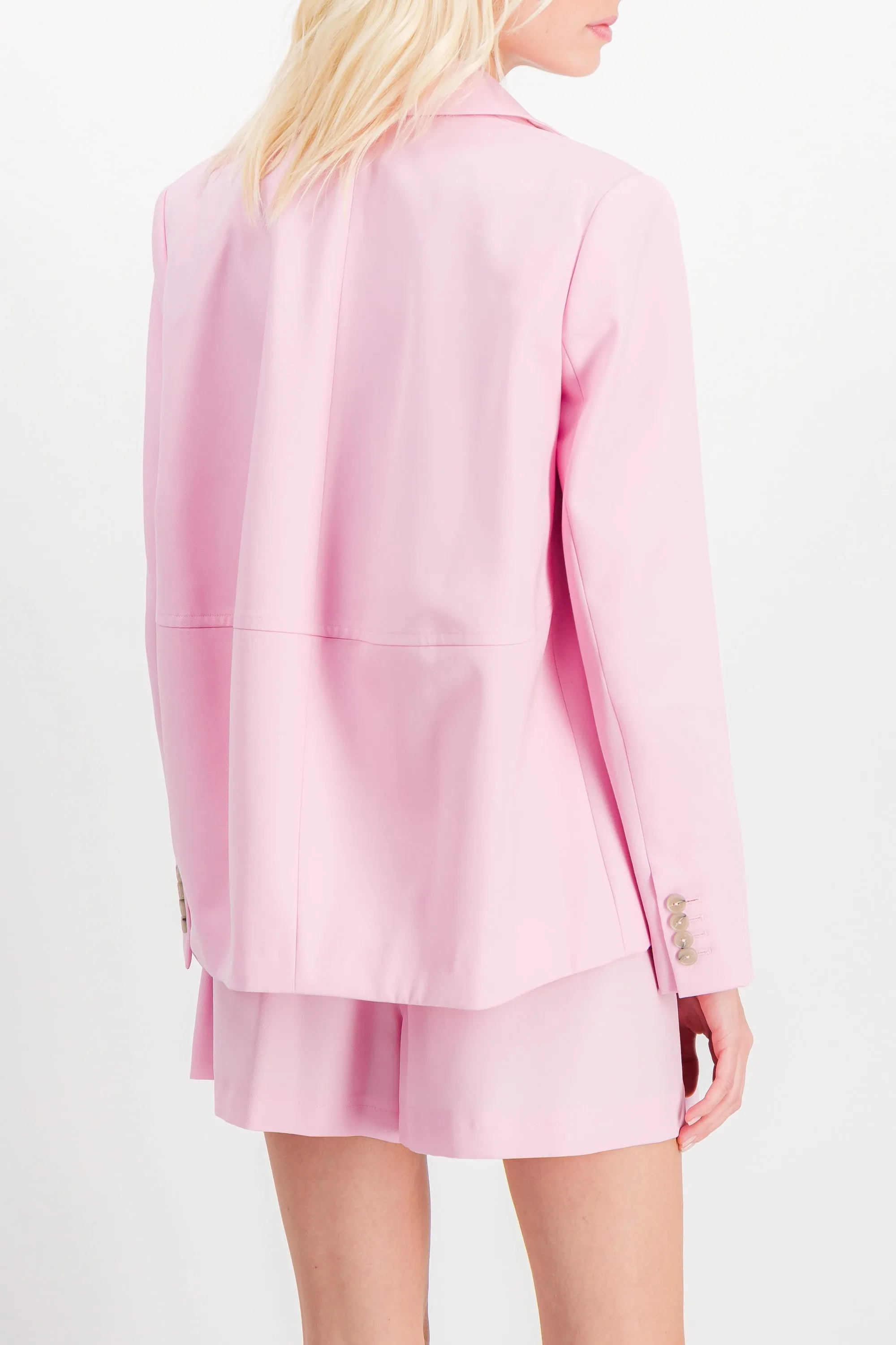 Single breasted wool gabardine blazer sold by Renaisa product image thumbnail 3