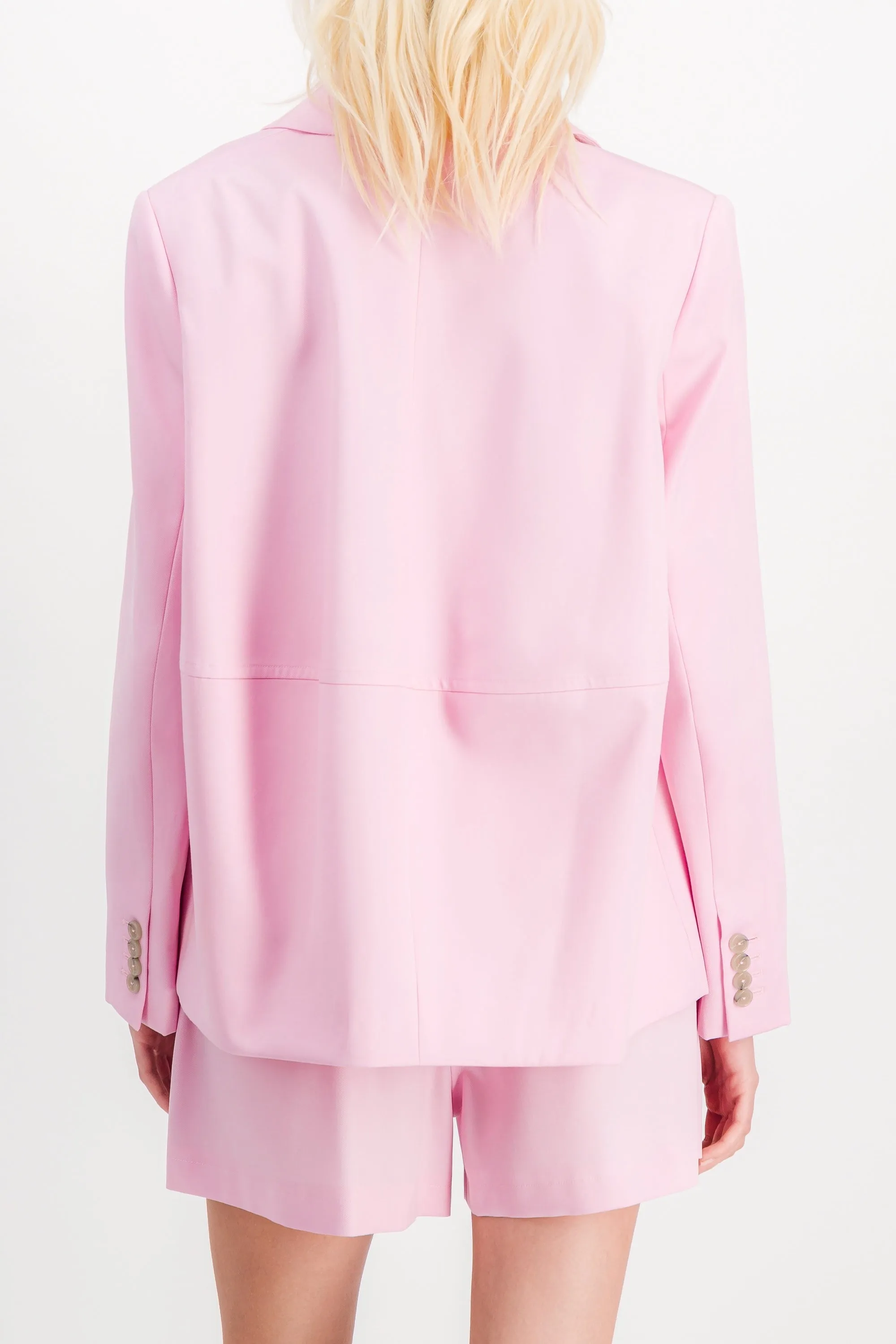 Single breasted wool gabardine blazer sold by Renaisa product image thumbnail 4