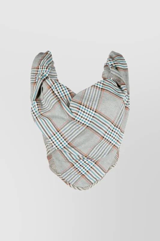 Checked multicolor sunday corset top sold by Renaisa