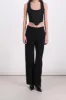 Zipped wide leg pants in recycled gabardine sold by Renaisa