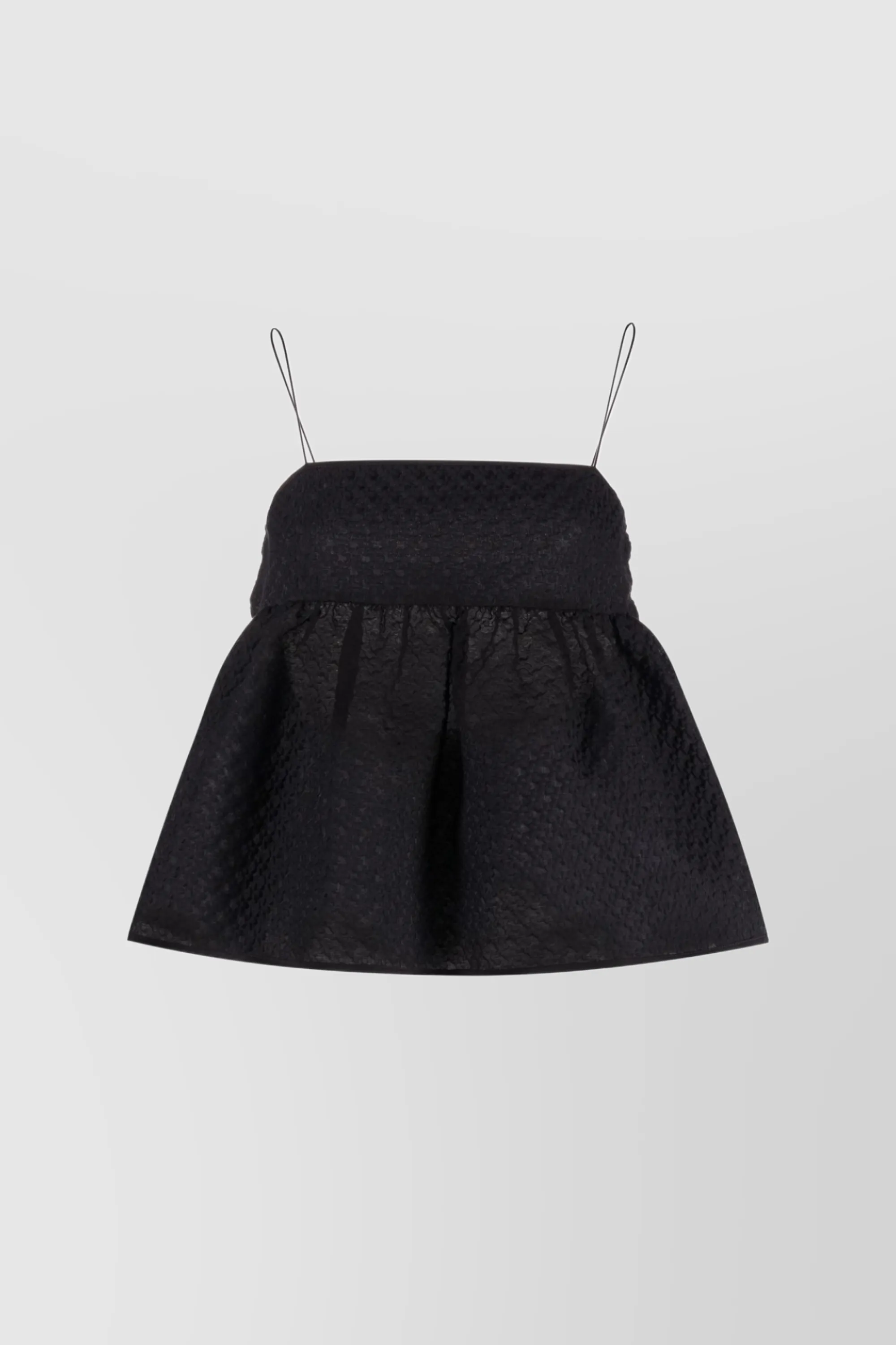 Bandeau cotton cloqué top with open back sold by Renaisa product image thumbnail 5