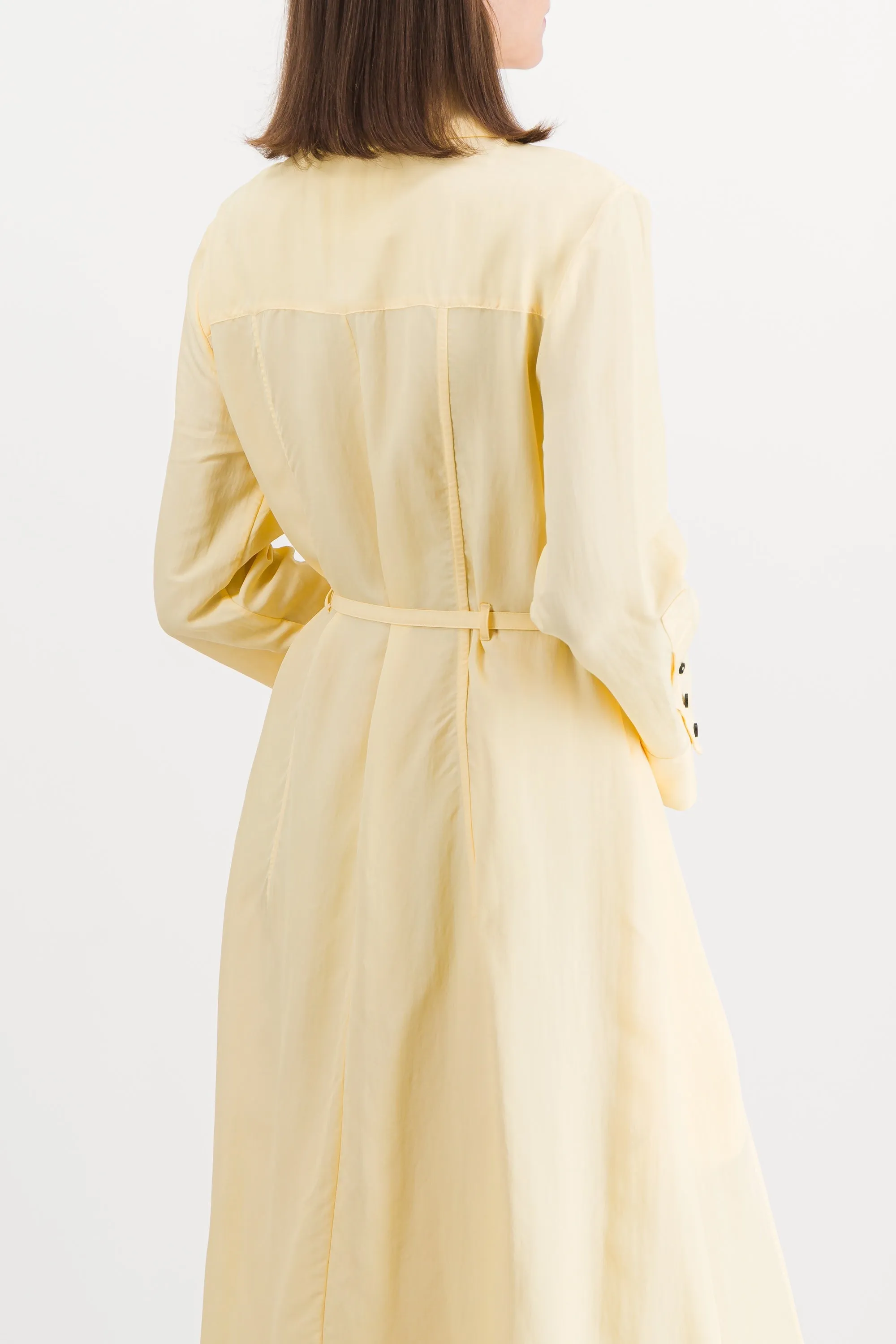 Viscose-silk wrap midi dress sold by Renaisa product image thumbnail 4