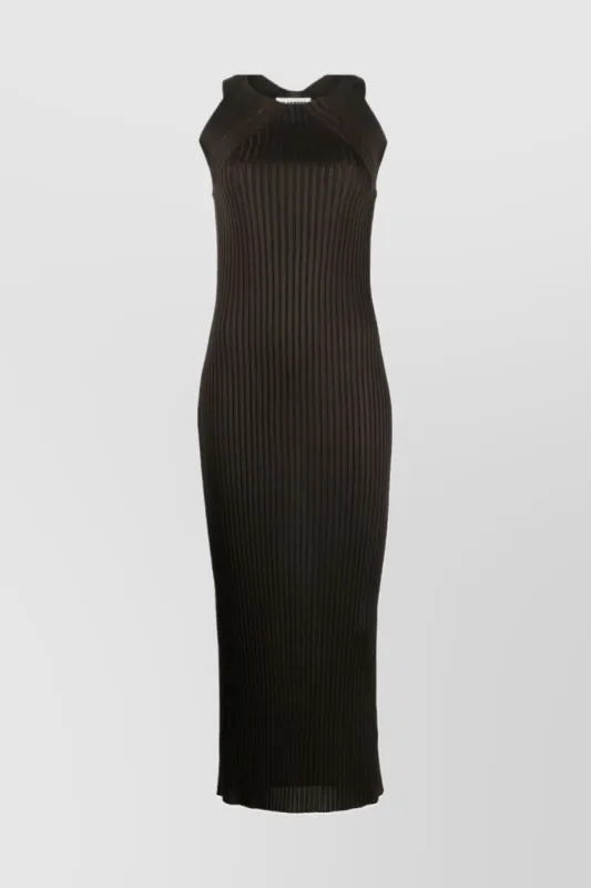 Ribbed-knit midi dress sold by Renaisa
