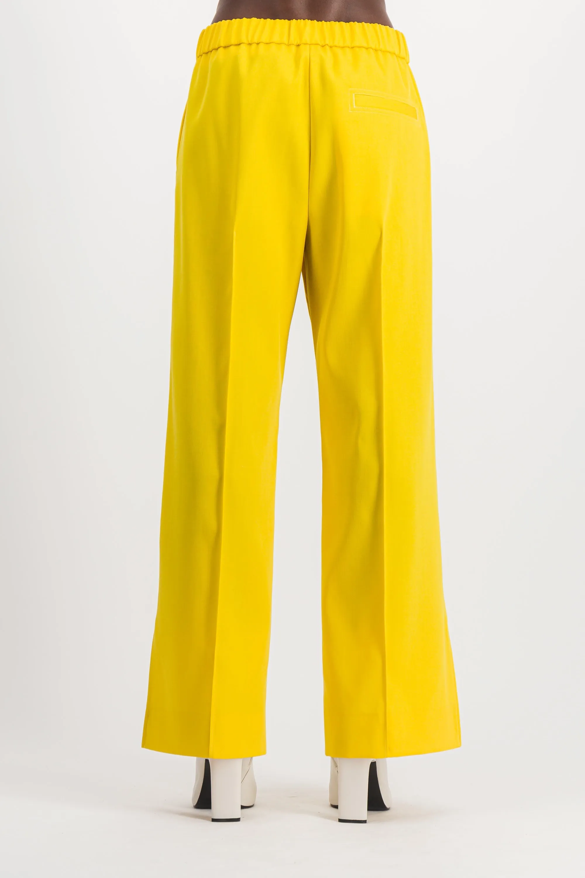 Loose leg wool gabardine pants sold by Renaisa product image thumbnail 4