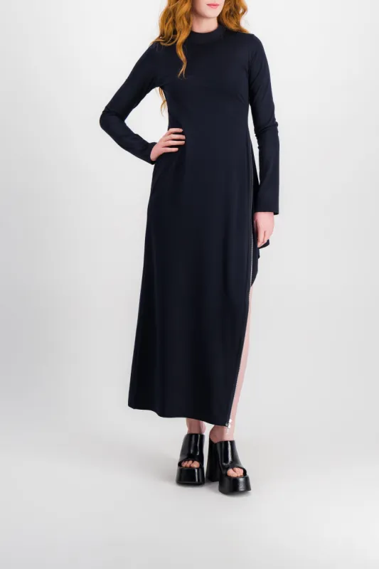 Knit maxi dress with cut-out detail sold by Renaisa