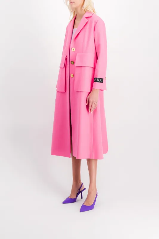 Long virgin wool coat sold by Renaisa