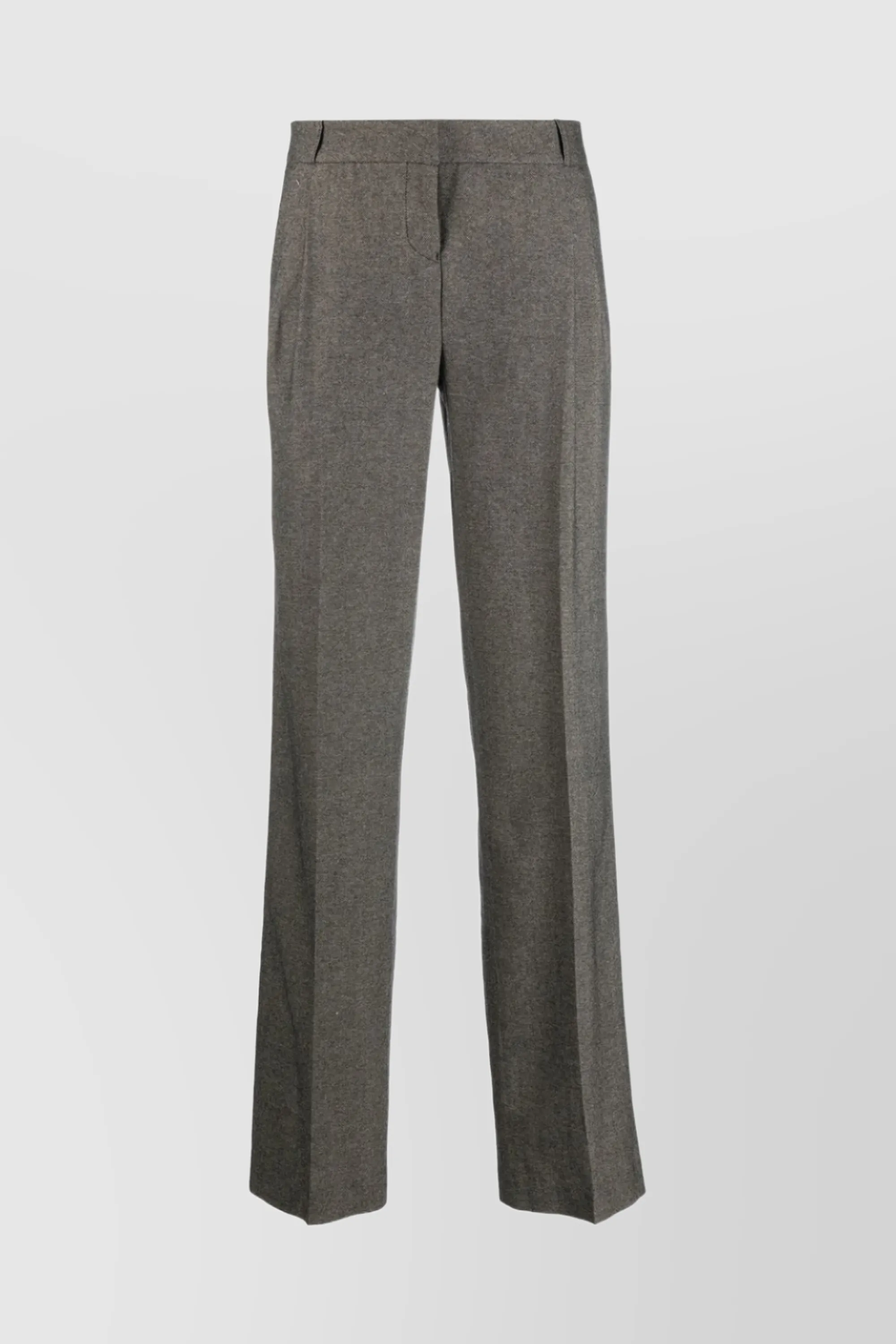 Dark grey low rise loose tailored pants sold by Renaisa product image thumbnail 5