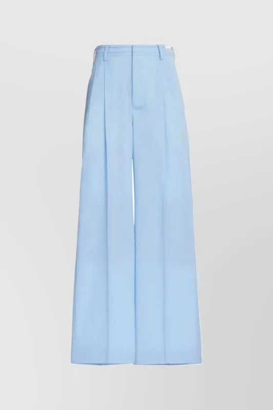 Light blue wide leg pants sold by Renaisa