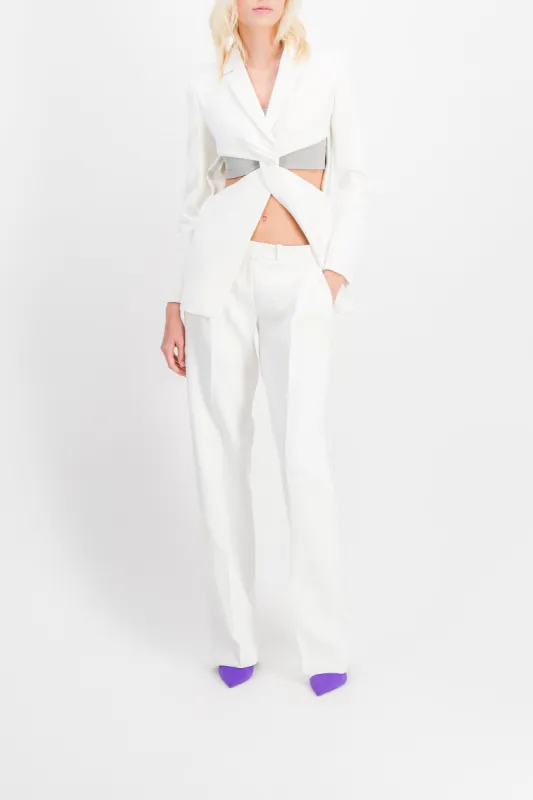 Blazer with twisted cut-out design sold by Renaisa