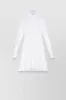 Eco poplin pleated summer mini dress sold by Renaisa