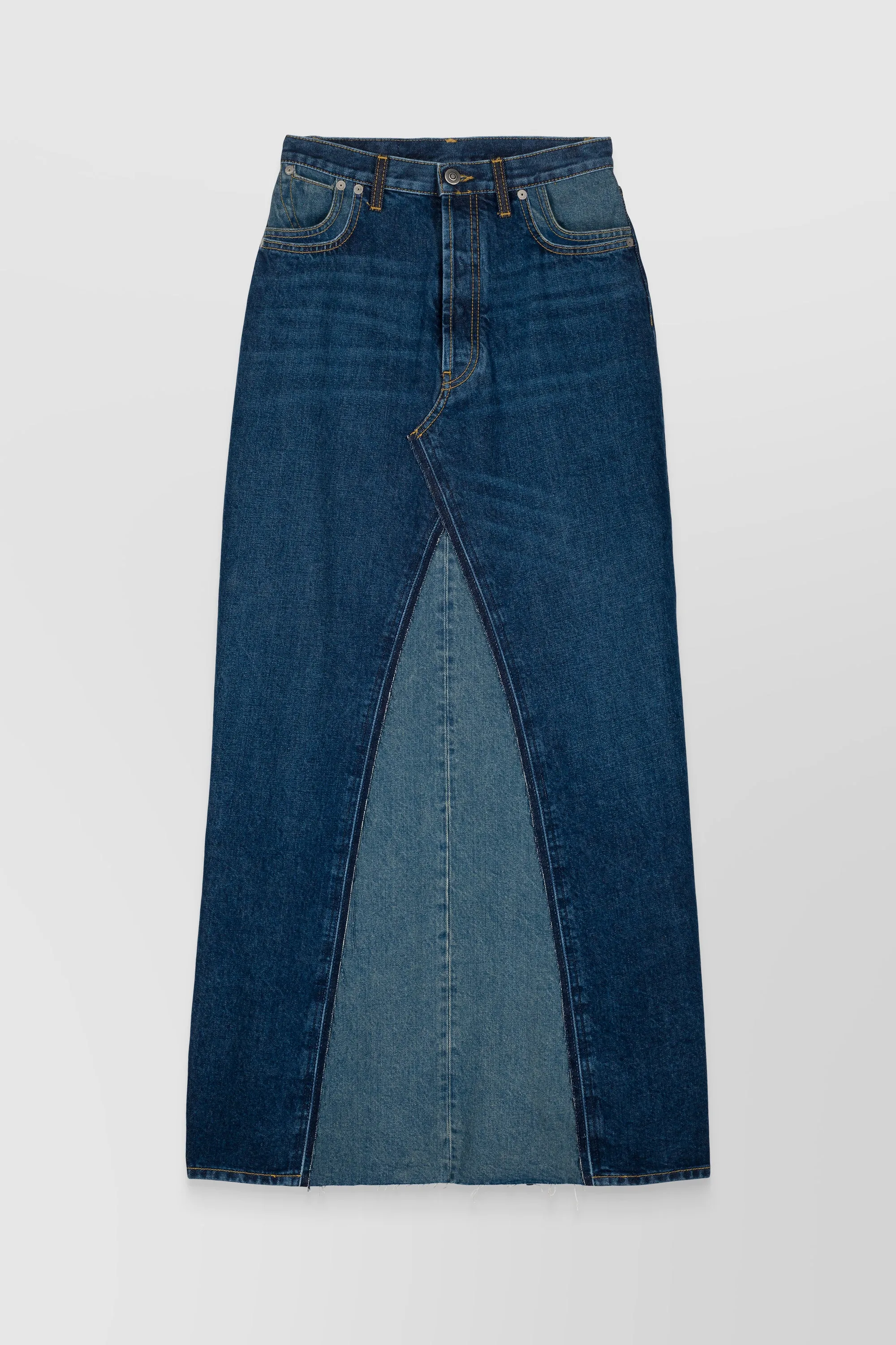 Combo denim maxi jeans skirt sold by Renaisa product image thumbnail 4