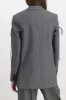 Drawstring speckled wool tailoring blazer sold by Renaisa