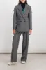 Drawstring speckled wool tailoring blazer sold by Renaisa