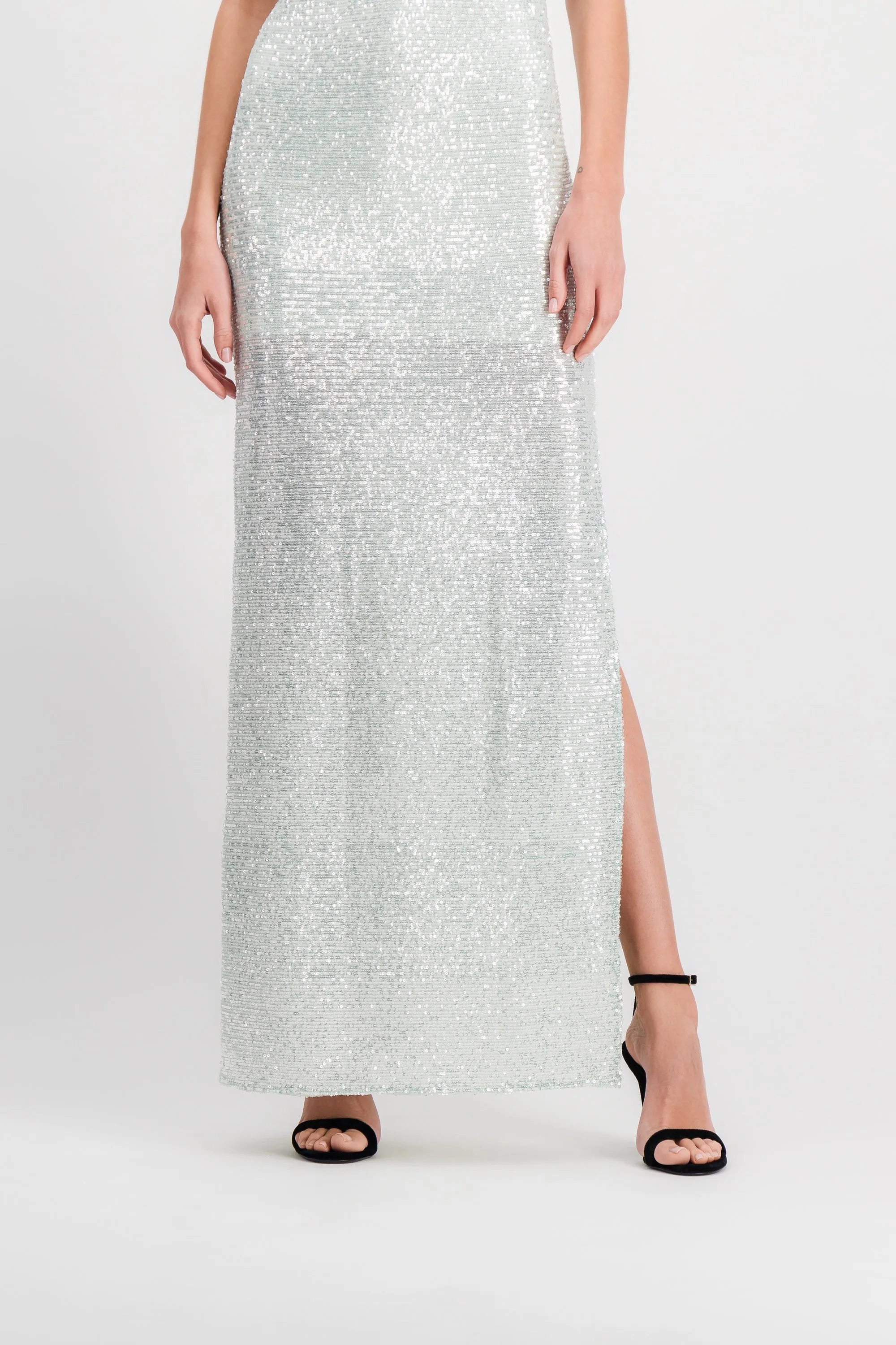Sequin-embellished slip maxi dress sold by Renaisa product image thumbnail 4