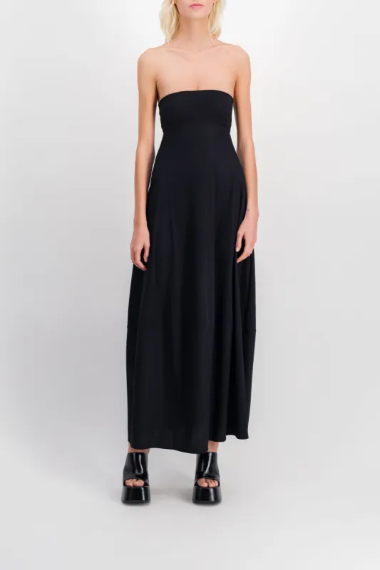 Open-back strapless maxi dress sold by Renaisa