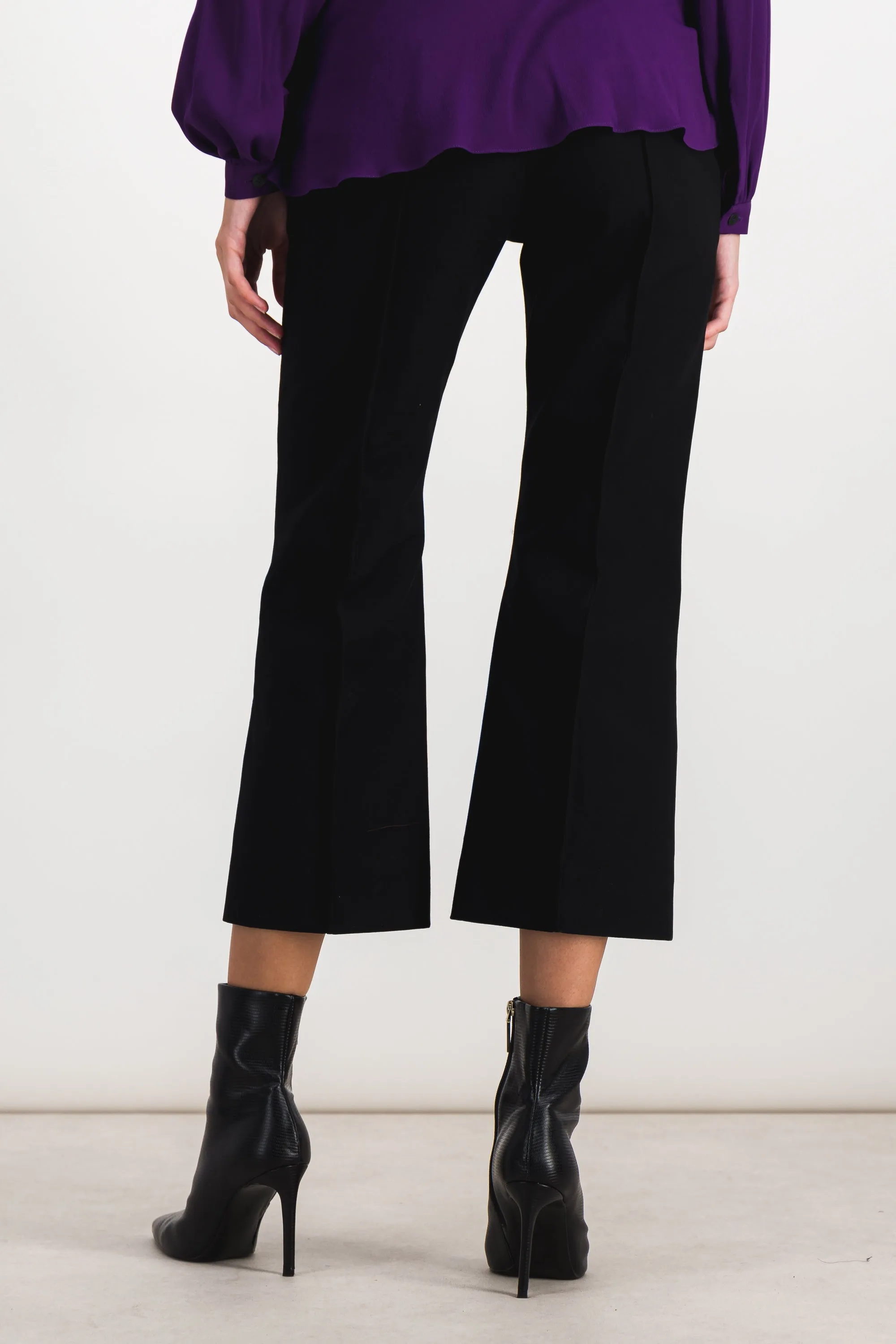 Cropped straight leg nylon-wool pants sold by Renaisa product image thumbnail 4