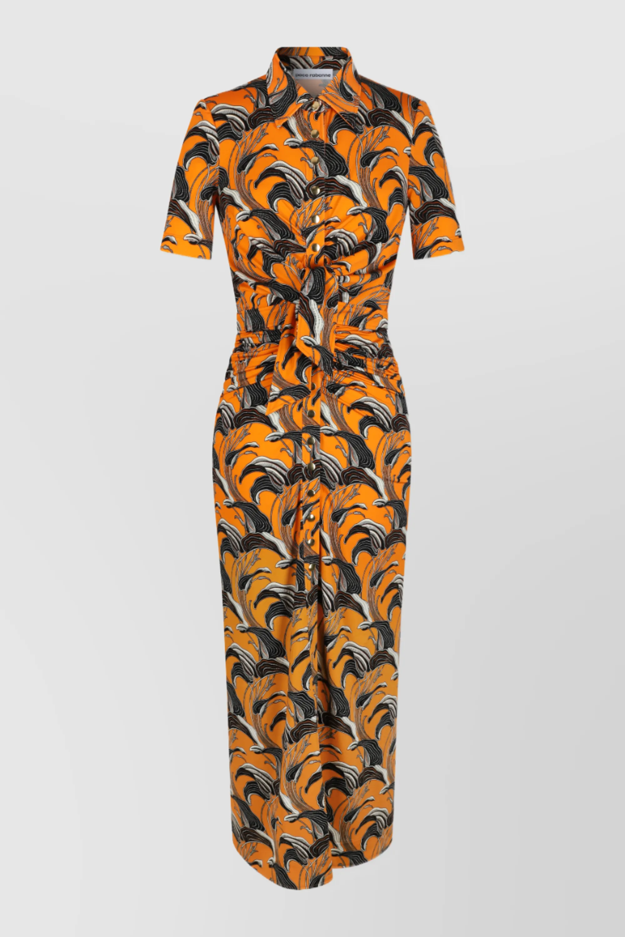 Flower printed ruched maxi dress sold by Renaisa product image thumbnail 4