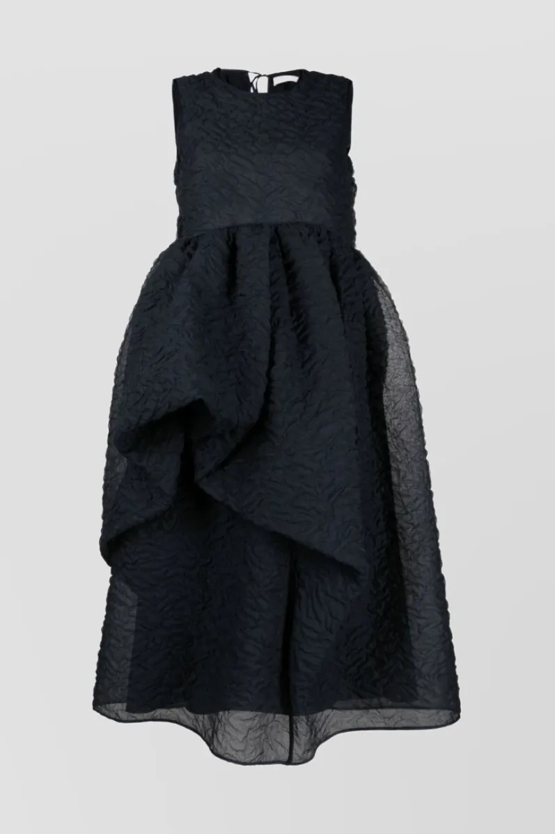 Midi dress with open back and asymmetrical skirt sold by Renaisa product image thumbnail 5