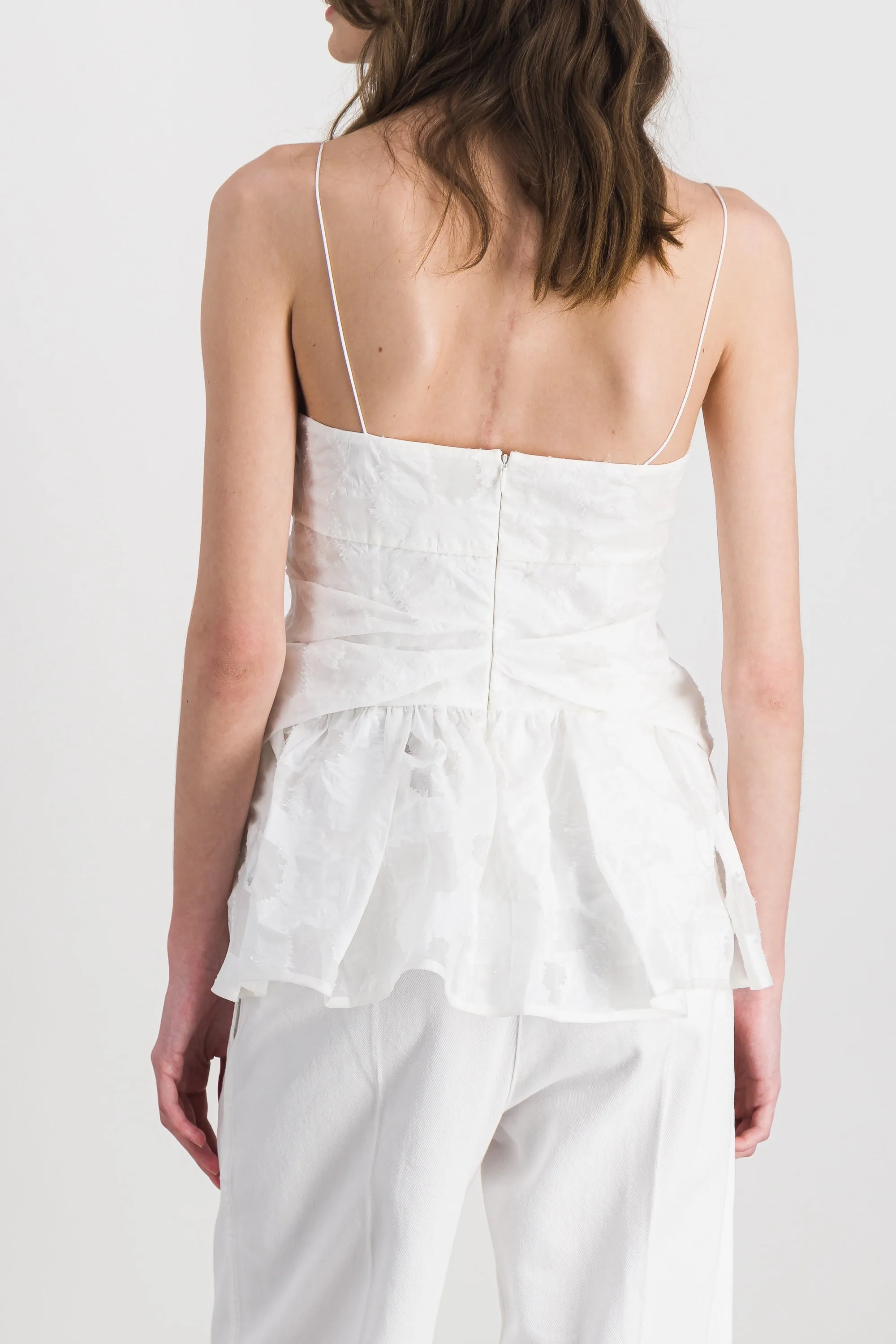 Fil coupé peplum bustier top sold by Renaisa product image thumbnail 3