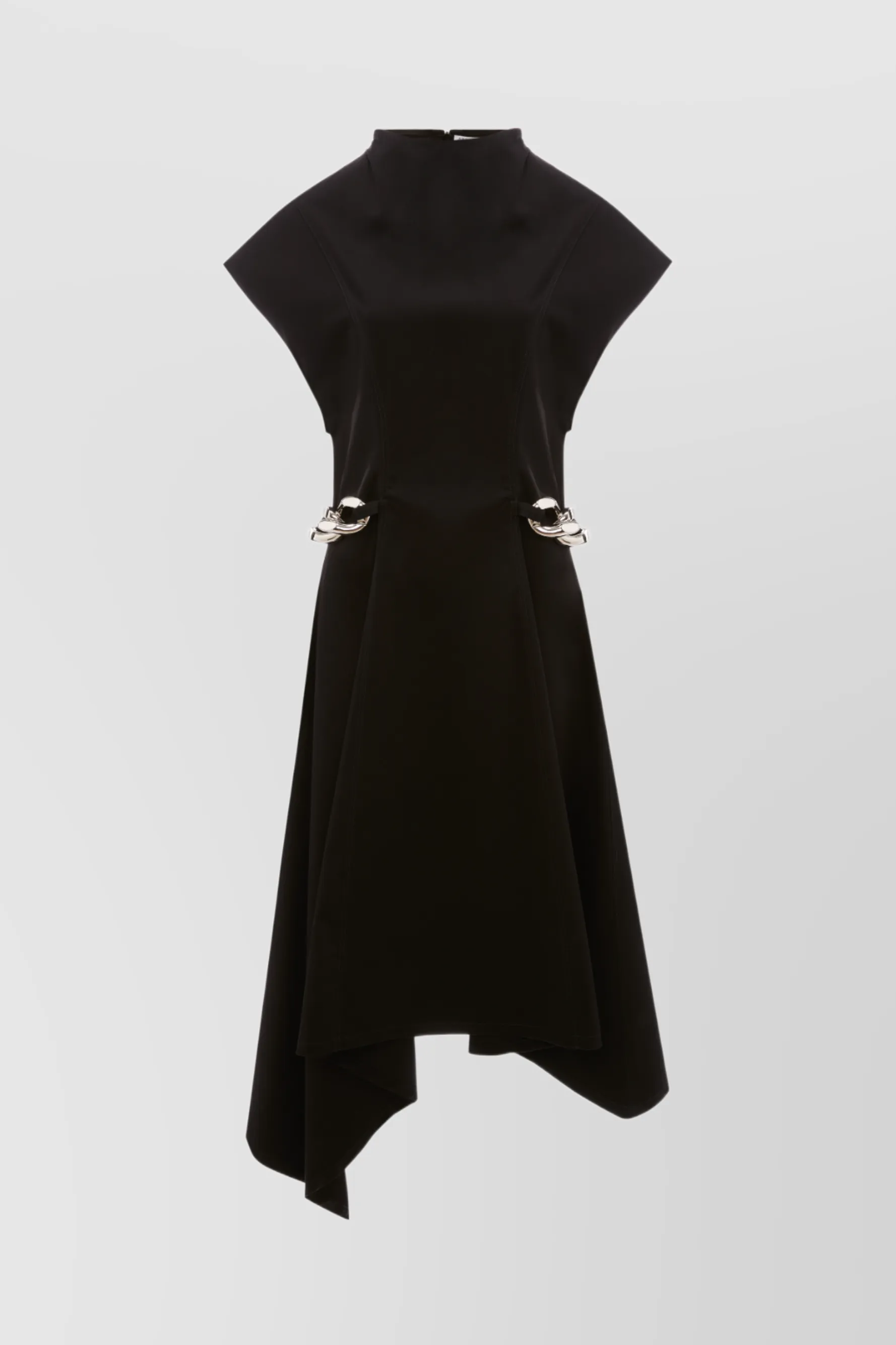 Silver chain link cap sleeve midi dress sold by Renaisa product image thumbnail 5