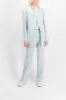 Single buttoned tailoring blazer in compact wool grain de poudre sold by Renaisa