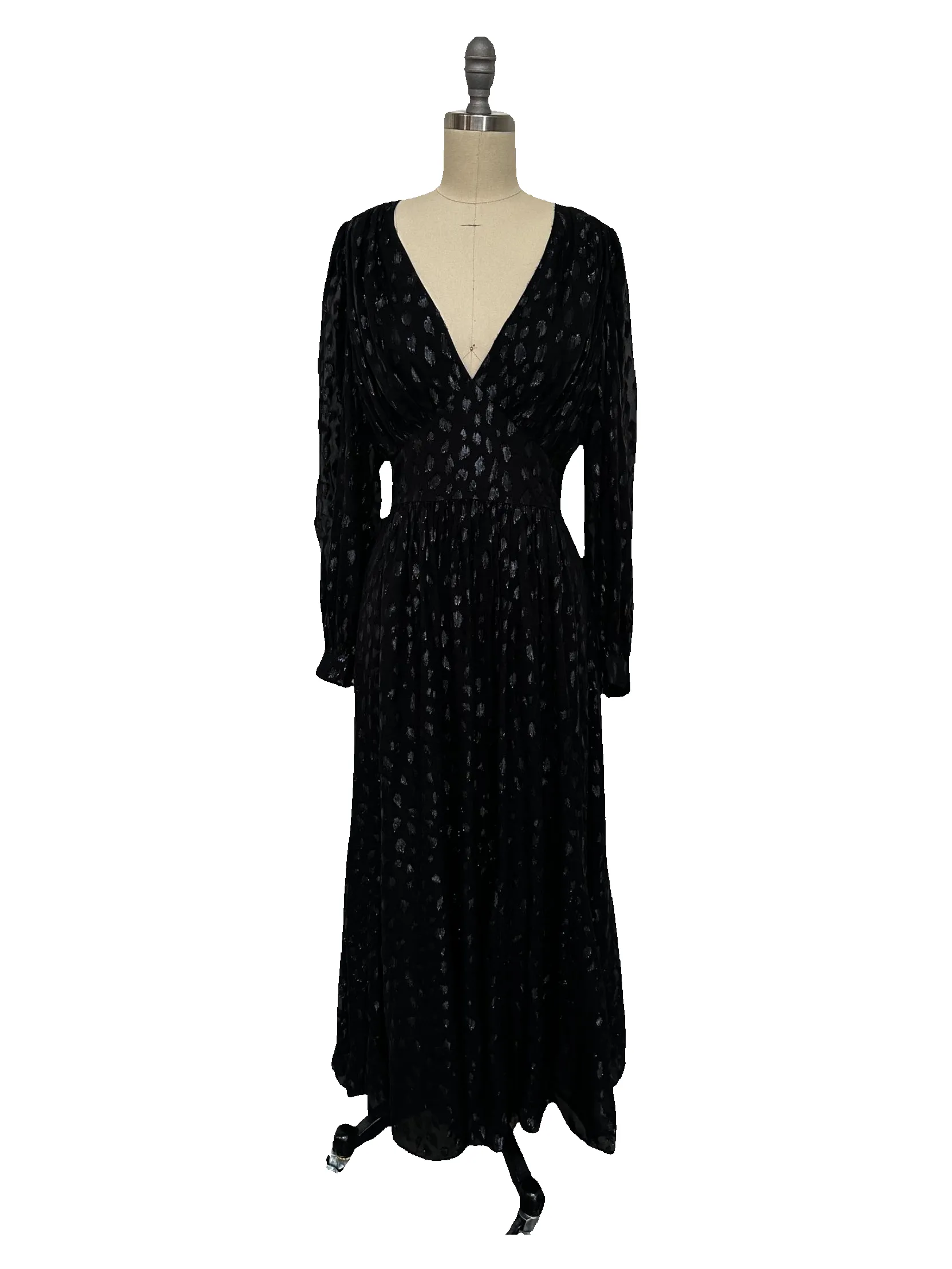 Black Metallic Maxi Dress sold by Rhode