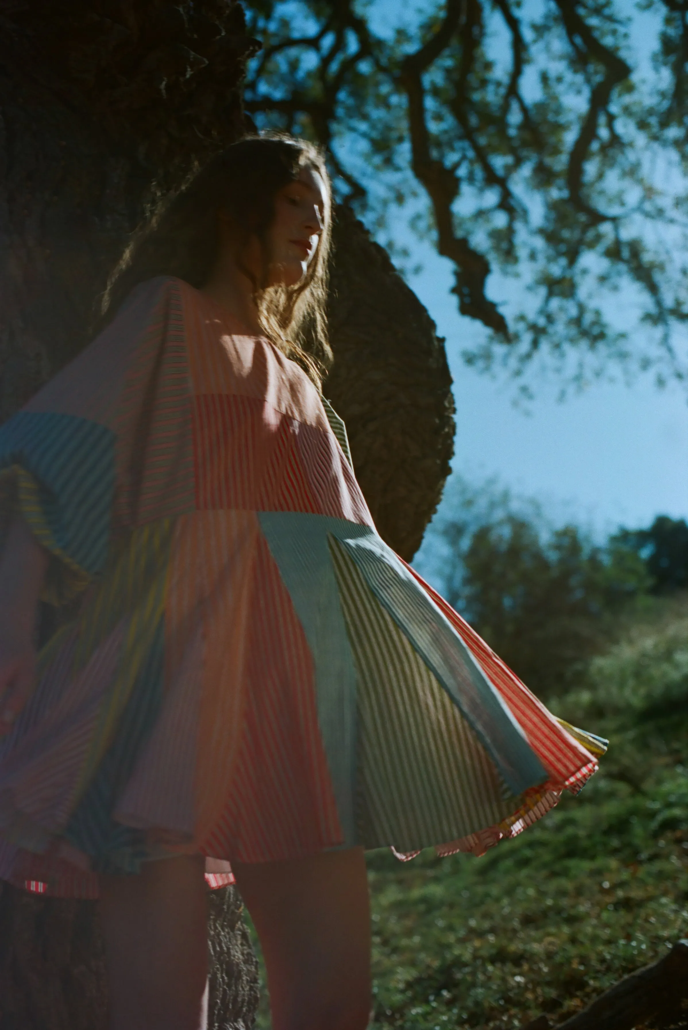 Ella Dress | Multi Stripe Patchwork sold by Rhode product image thumbnail 2