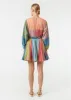 Ella Dress | Multi Stripe Patchwork sold by Rhode