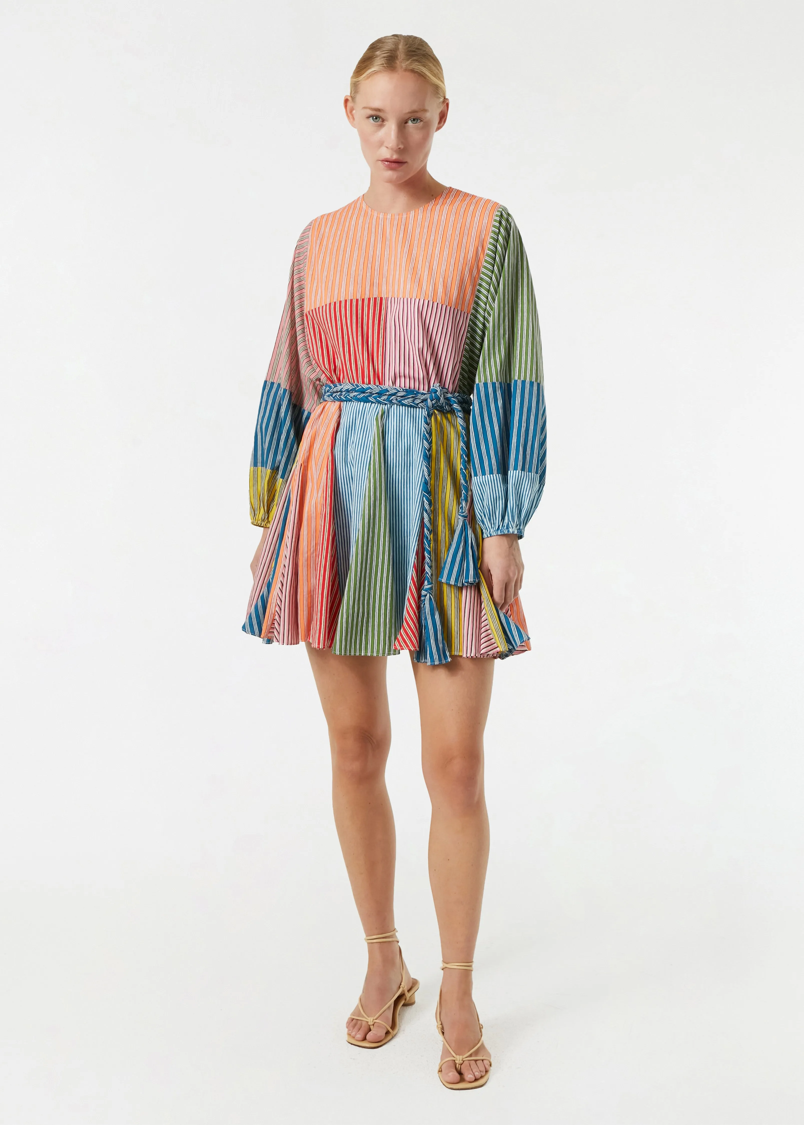 Ella Dress | Multi Stripe Patchwork sold by Rhode product image thumbnail 3