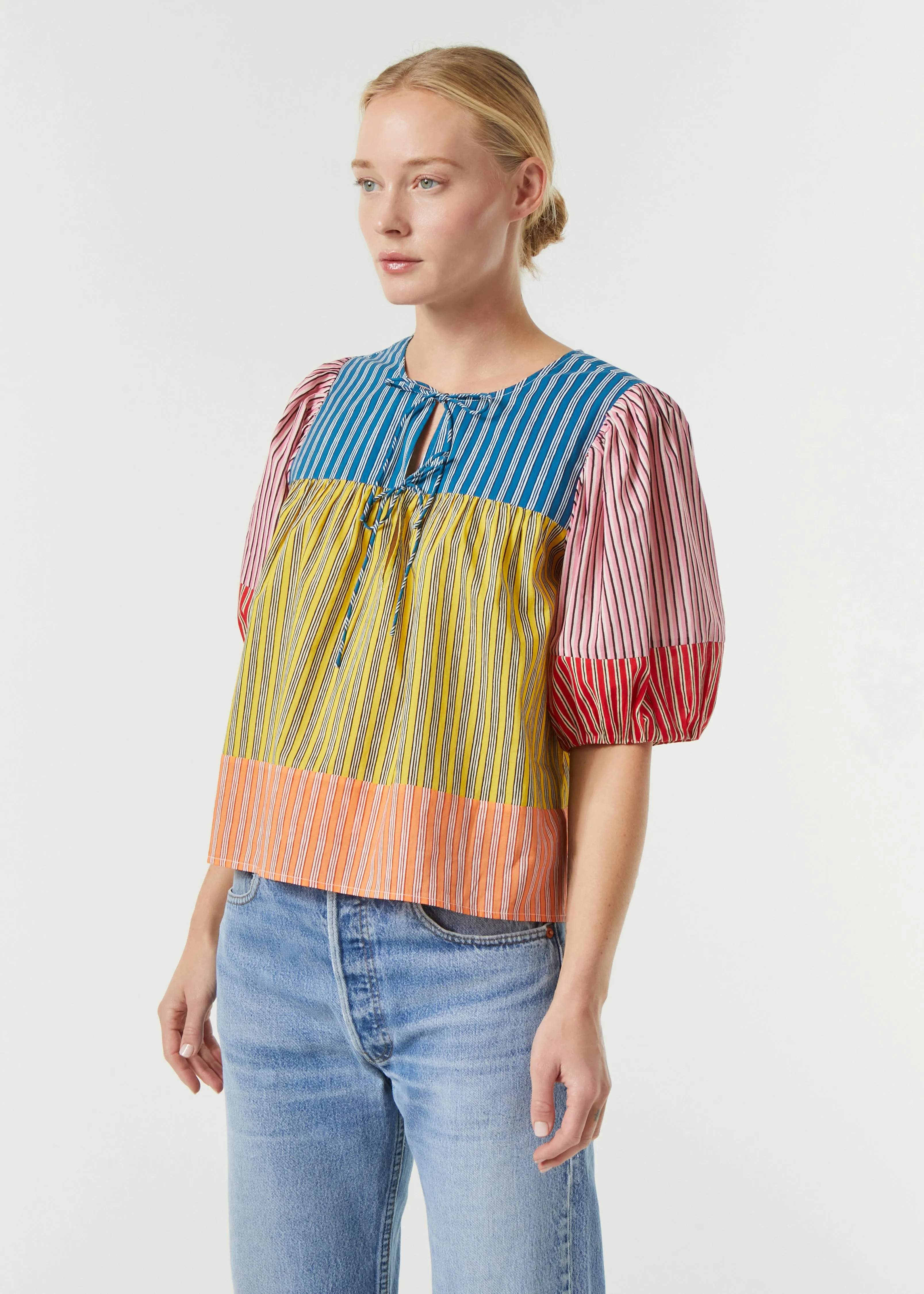 Javier Top | Multi Stripe Patchwork sold by Rhode product image thumbnail 4