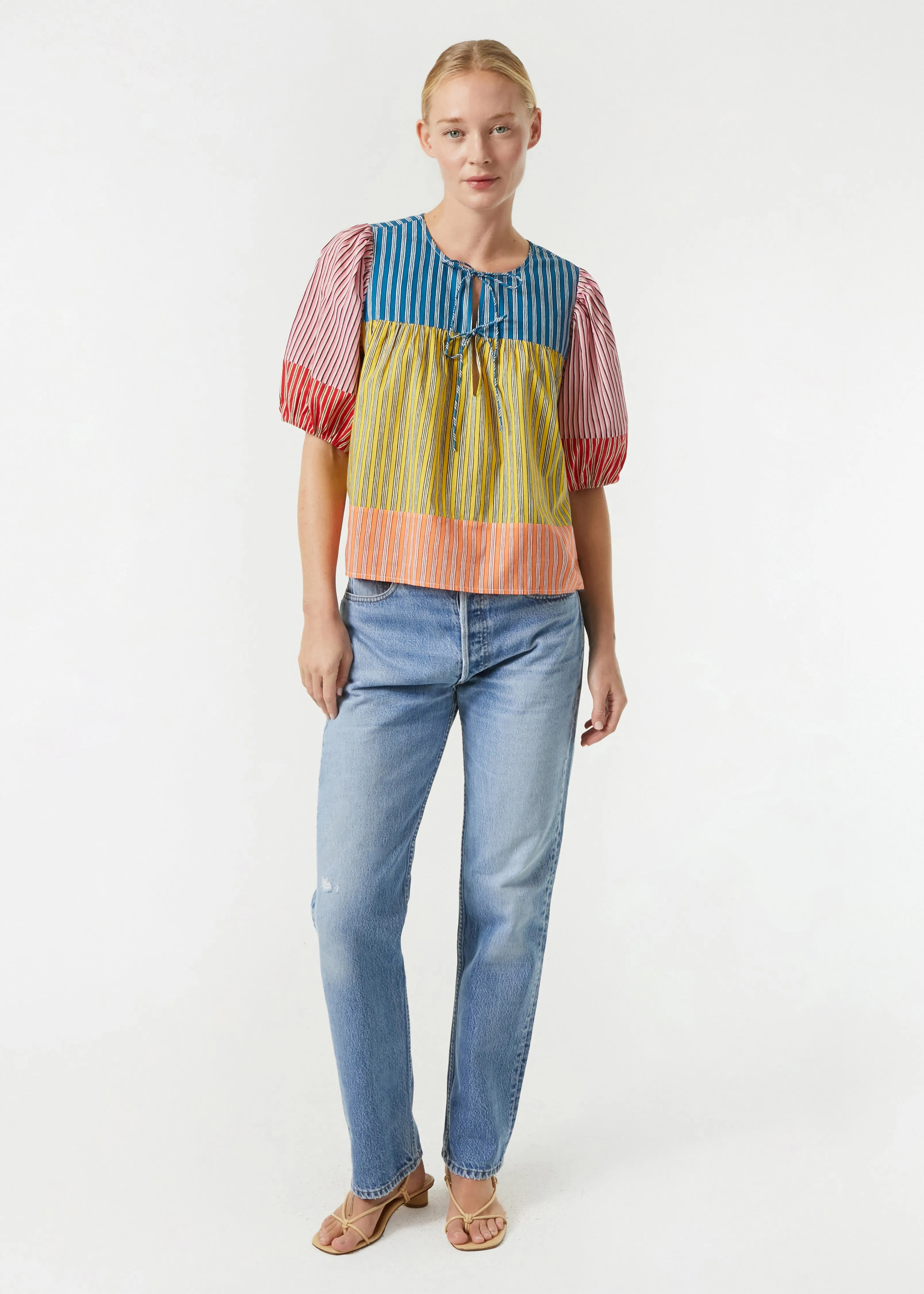 Javier Top | Multi Stripe Patchwork sold by Rhode product image thumbnail 3