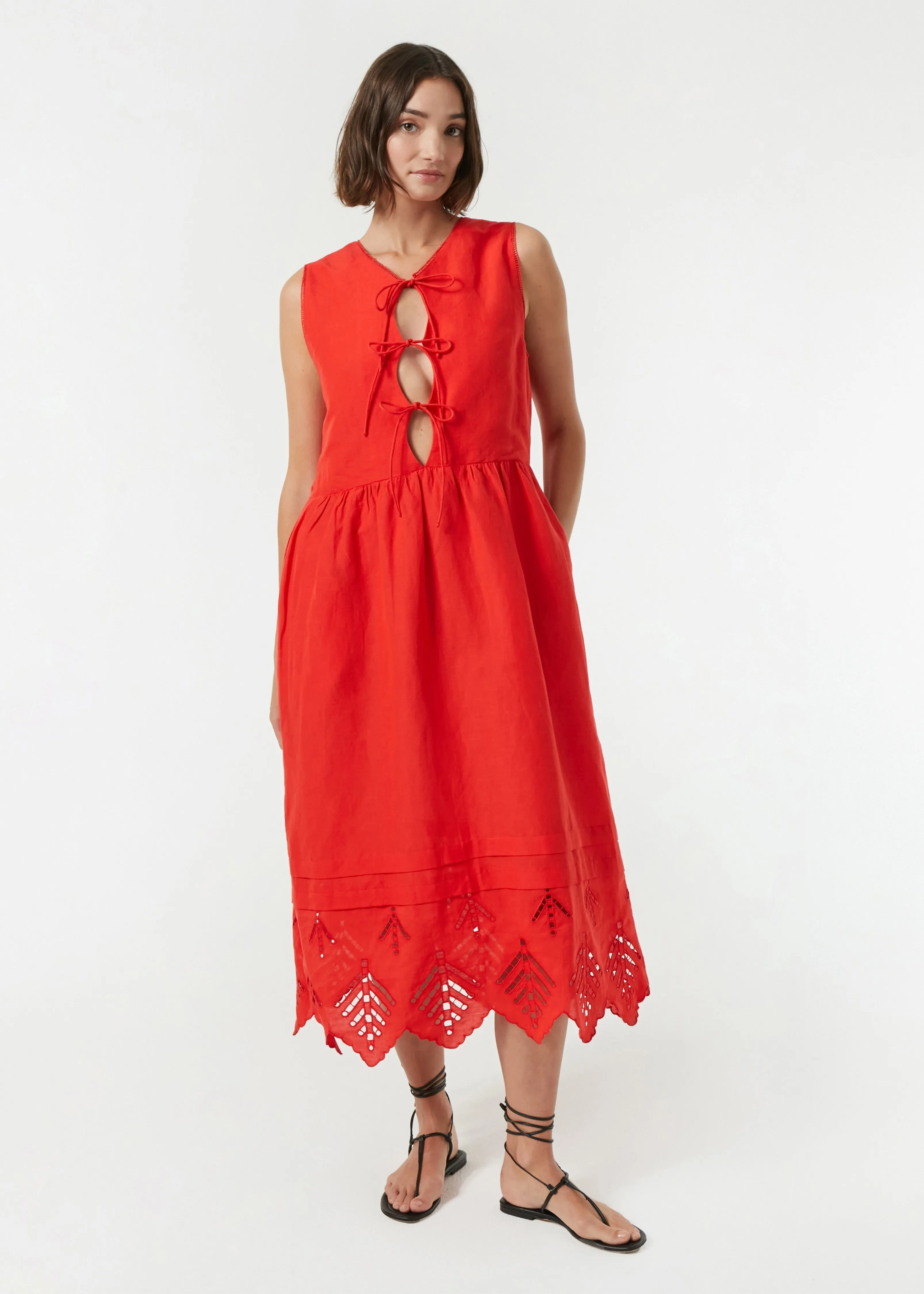 Aya Dress | Scarlet Eyelet sold by Rhode product image thumbnail 2