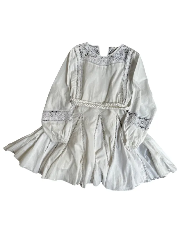 White Lace Ella Dress sold by Rhode