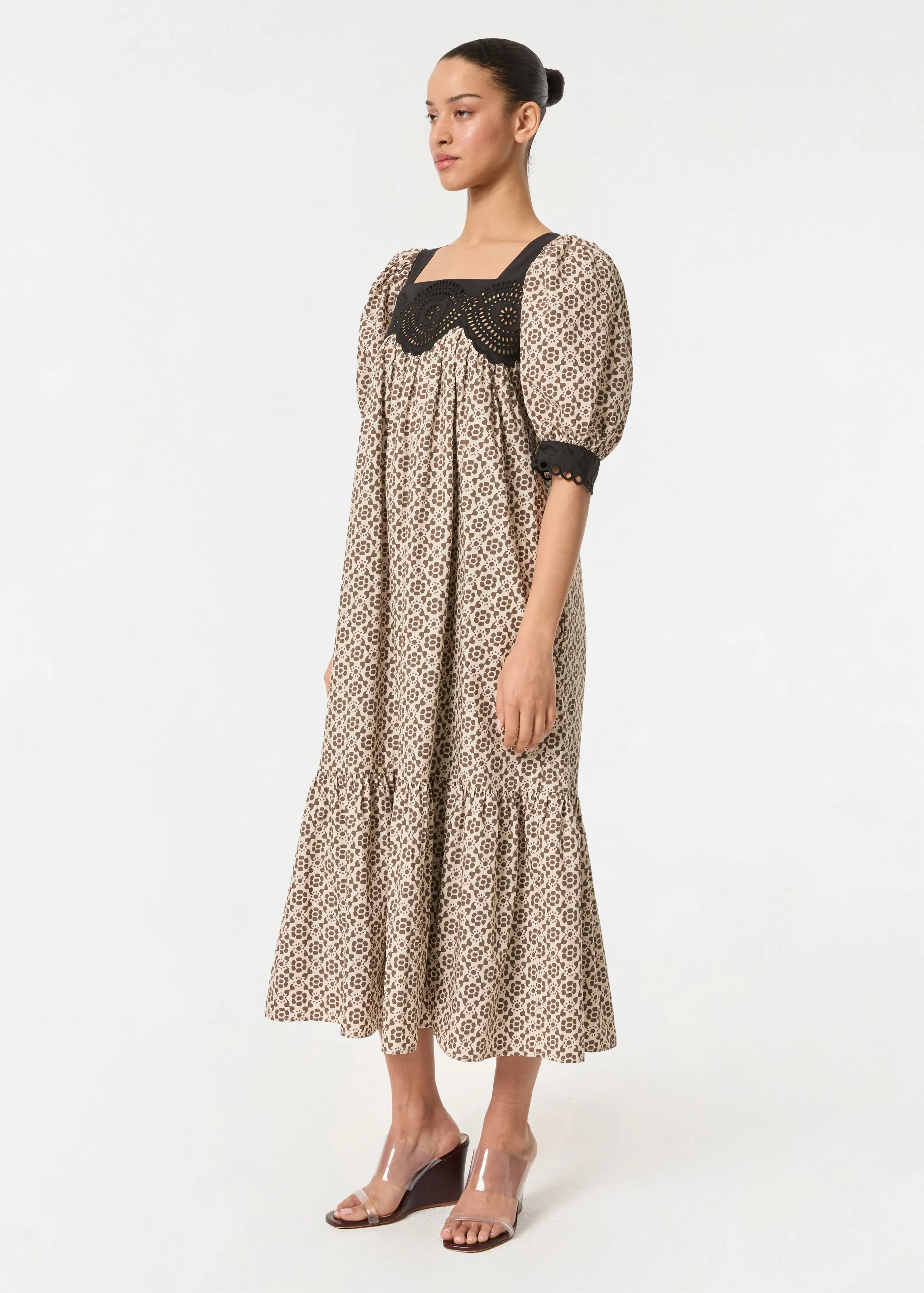 Saya Dress | Kalahari Floral Eyelet sold by Rhode product image thumbnail 3