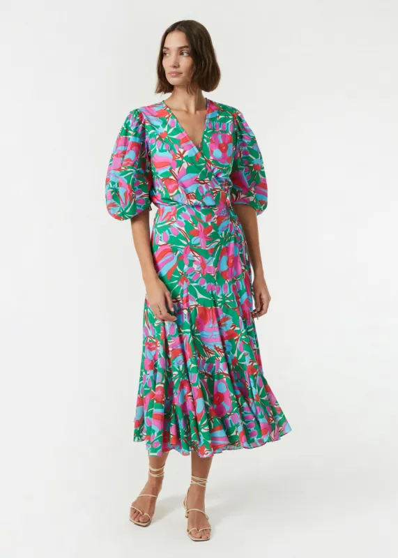 Fiona Dress | White Fleur Tropicale made by Rhode