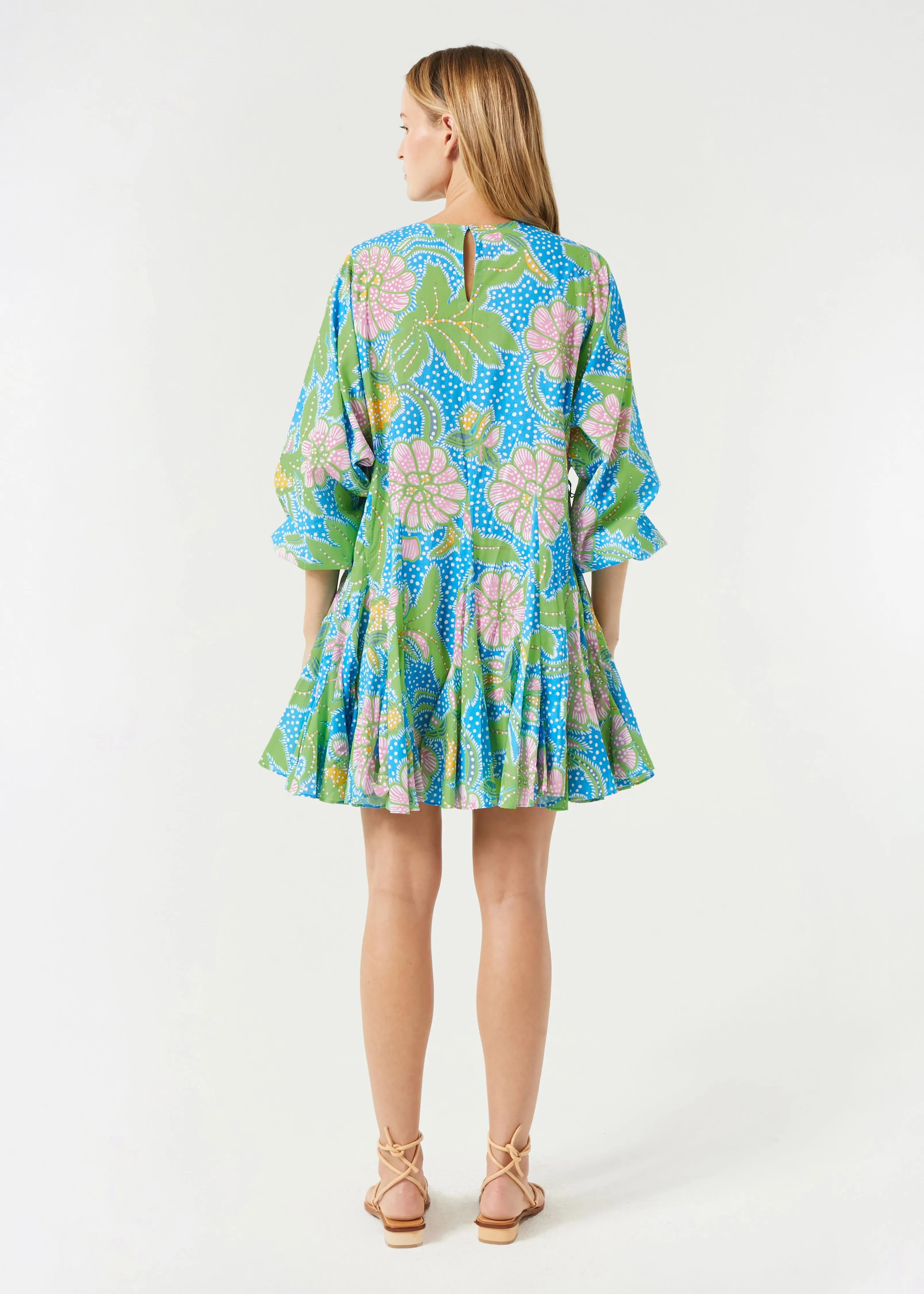 Ella Dress | Blue Psychedelic Flower Grande sold by Rhode product image thumbnail 5
