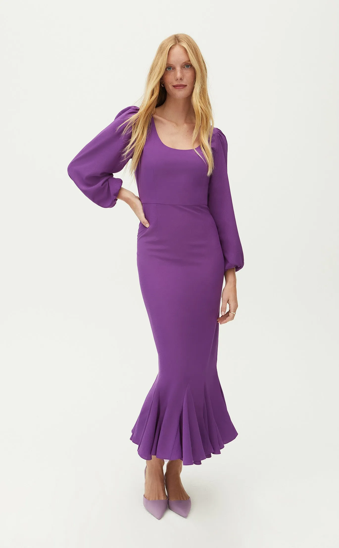 Blair Dress Crepe | Violet sold by Rhode product image thumbnail 2