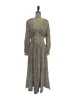 Cream Metallic Maxi Dress sold by Rhode