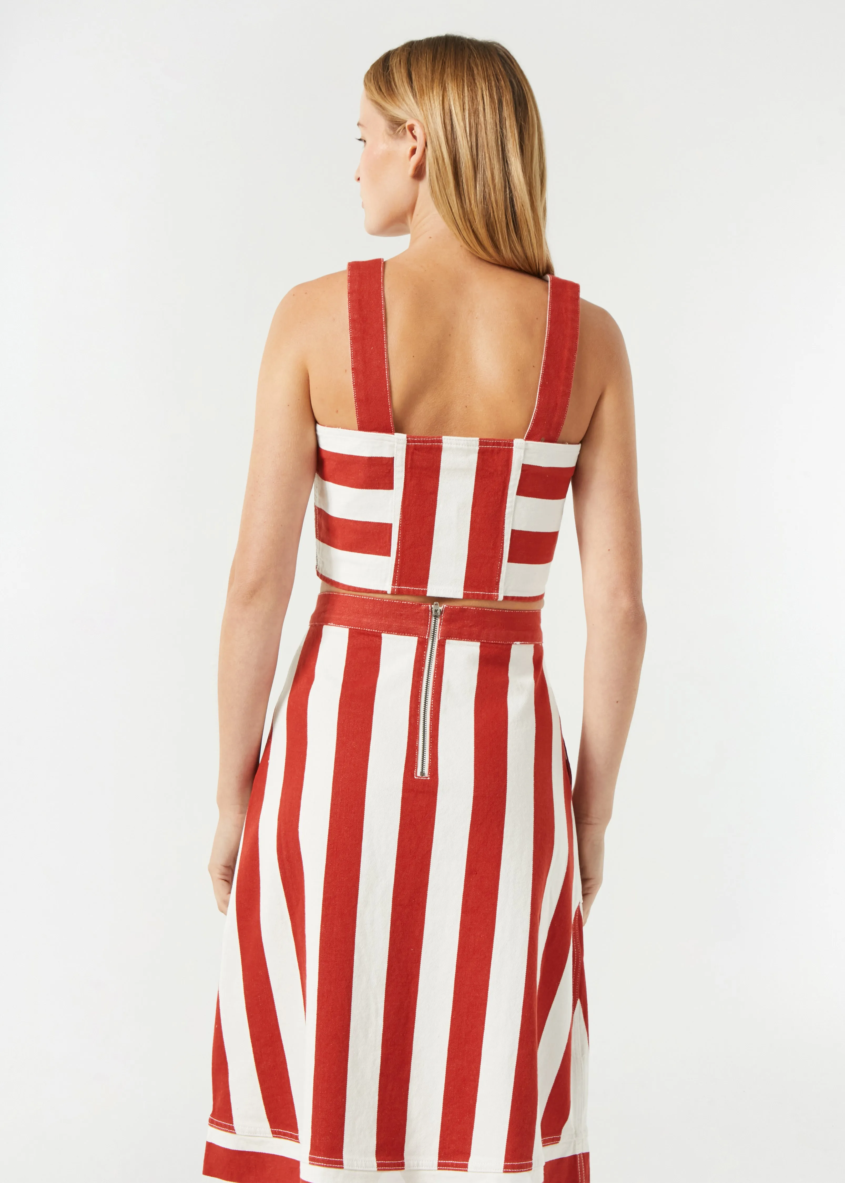 Maddie Top | Brick Cabana Stripe sold by Rhode product image thumbnail 4