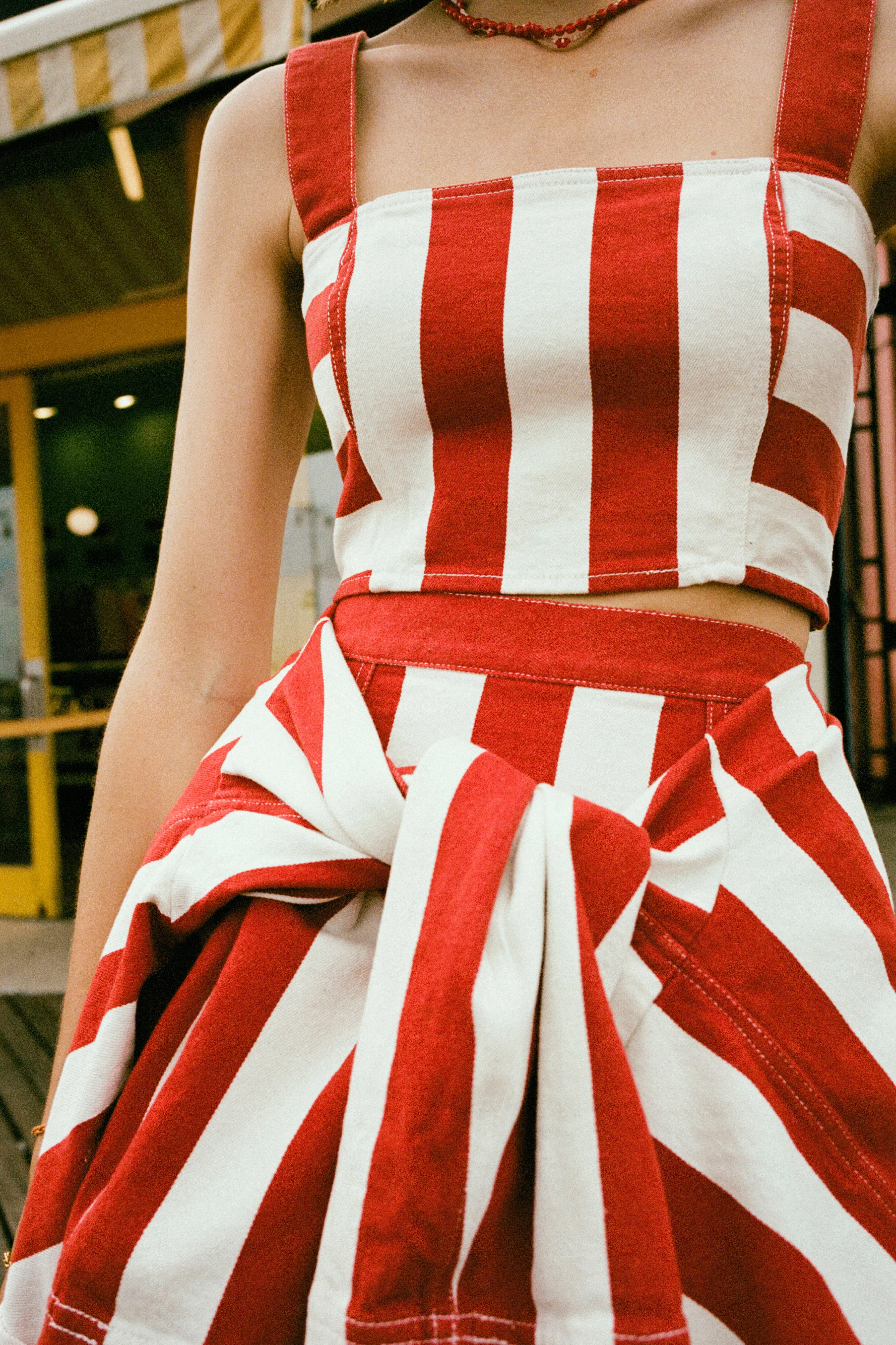 Maddie Top | Brick Cabana Stripe sold by Rhode