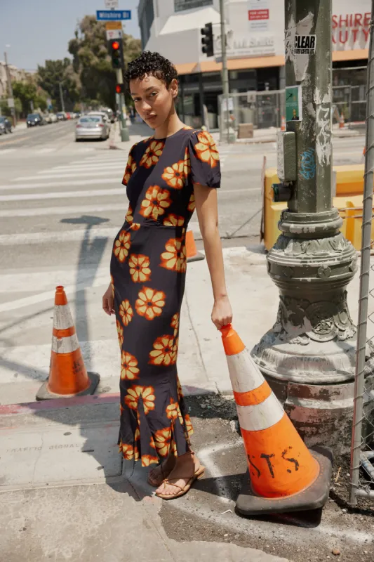 Lulani Dress | Black Bombay Bloom sold by Rhode
