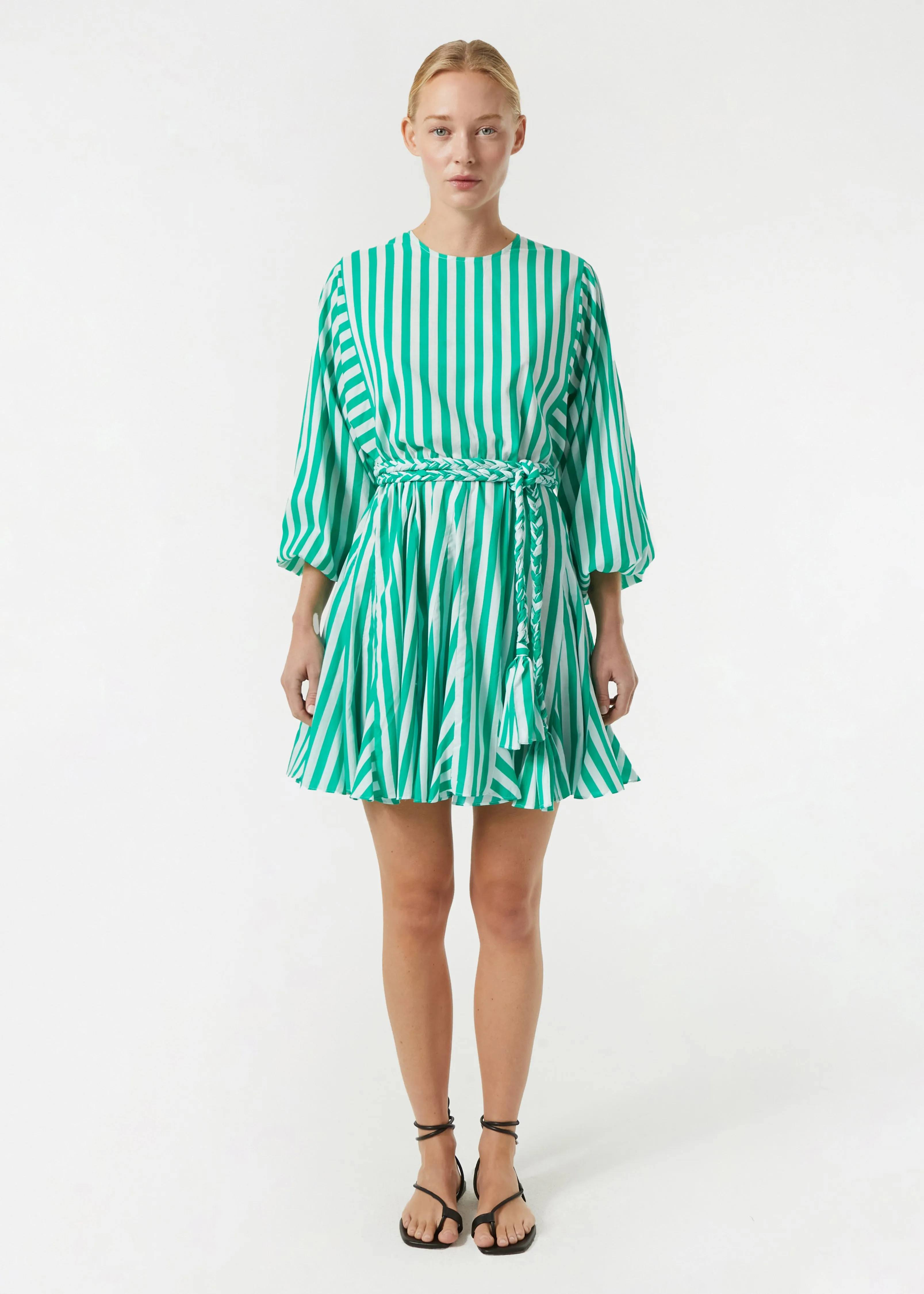 Ella Dress | Green Curacao Stripe sold by Rhode product image thumbnail 2