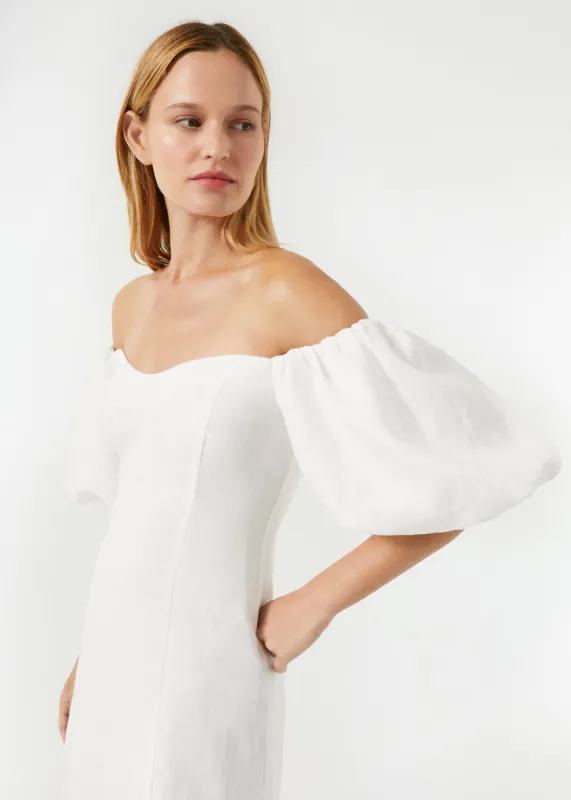 Linen Dali Dress | White made by Rhode